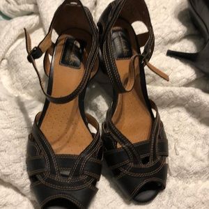 Black and Brown Low Heels 👠